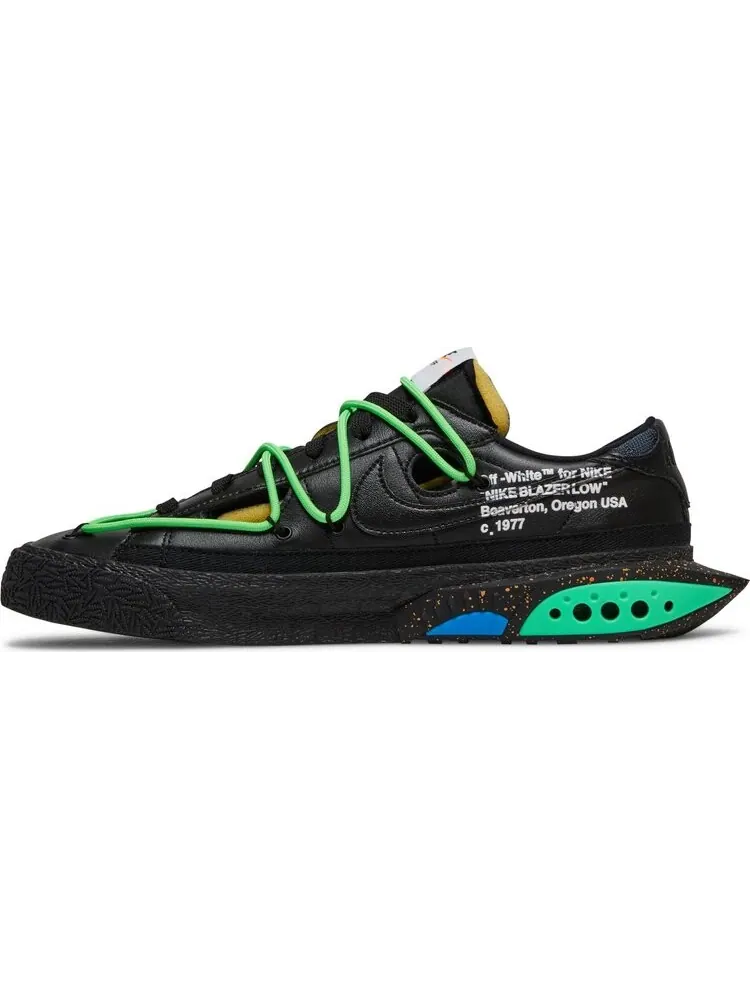 Кроссовки Nike Off-White x Blazer Low 'Black' — изображение 3 из 9, черный
