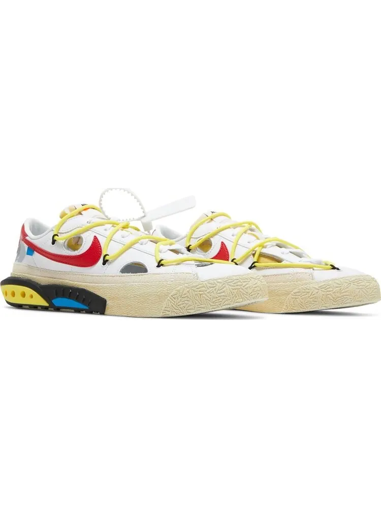 Кроссовки Nike Off-White x Blazer Low 'White University Red' — изображение 8 из 8, белый