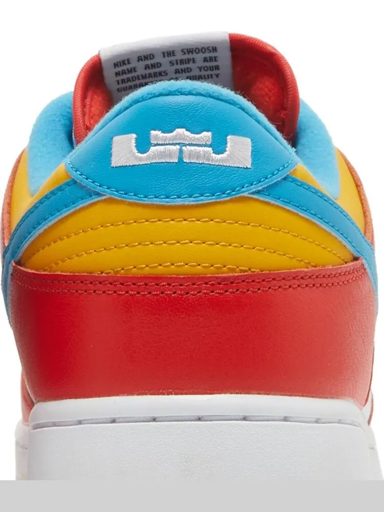 Кроссовки Nike LeBron James x Fruity Pebbles x Dunk Low — изображение 7 из 8, красный