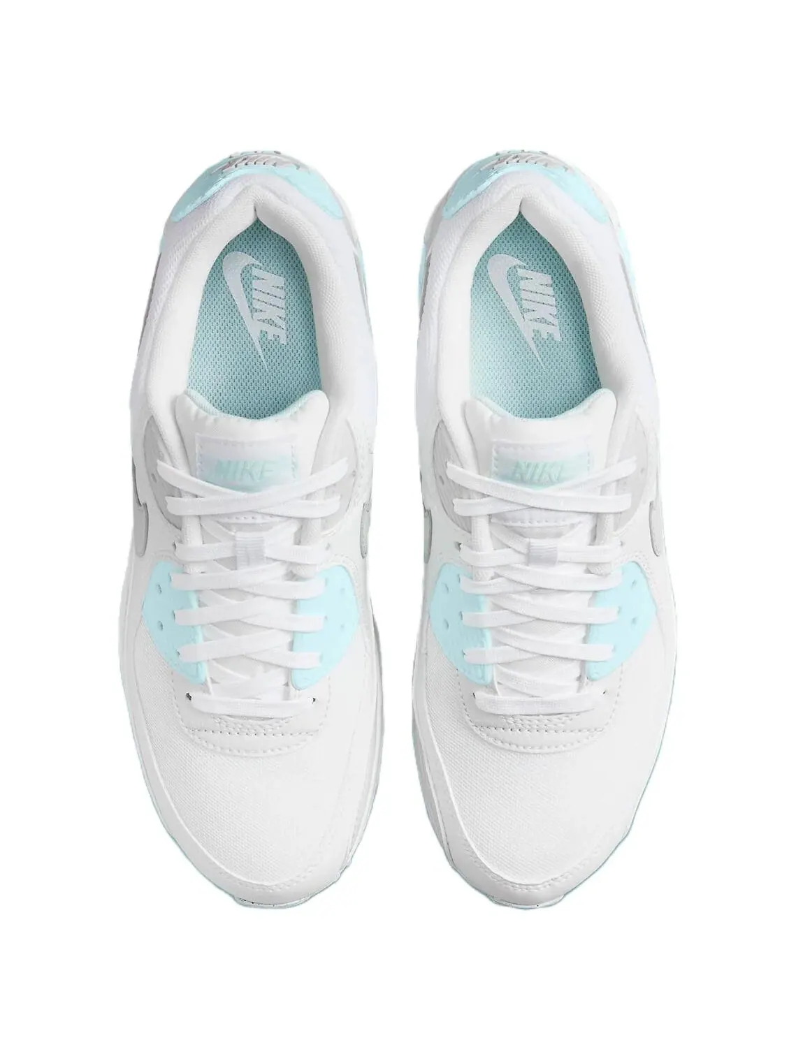 Кроссовки Nike Air Max 90 — изображение 4 из 6, белый/голубой/серый