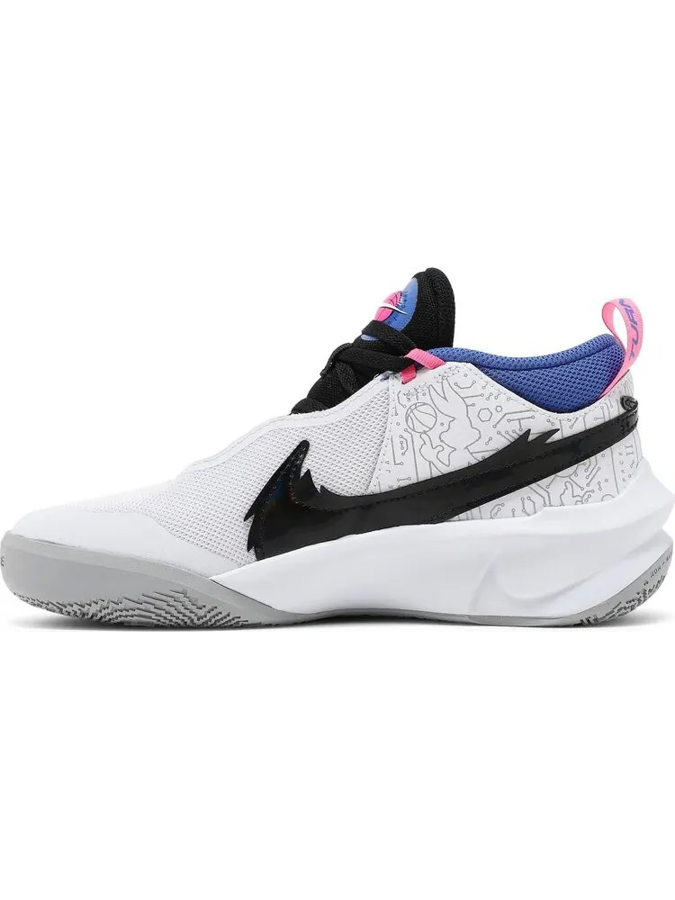 Кроссовки Nike Space Jam x Team Hustle D10 SE GS 'Computer Chip' — изображение 3 из 8, белый