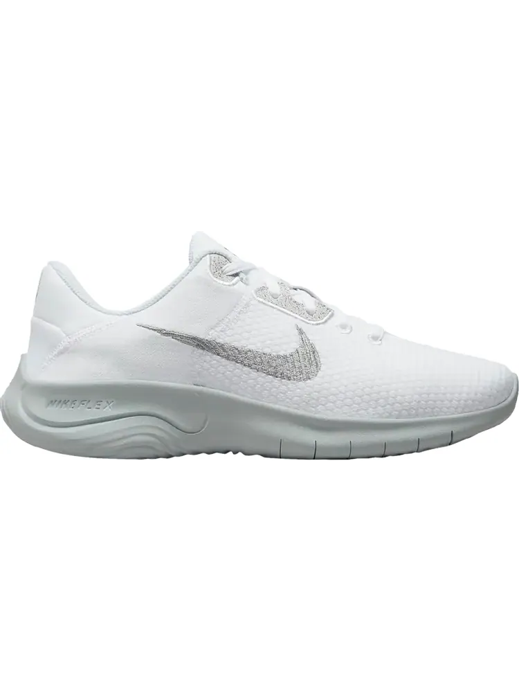 Кроссовки Nike Wmns Flex Experience Run 11 Wide 'White Metallic Silver' — изображение 1 из 1, белый