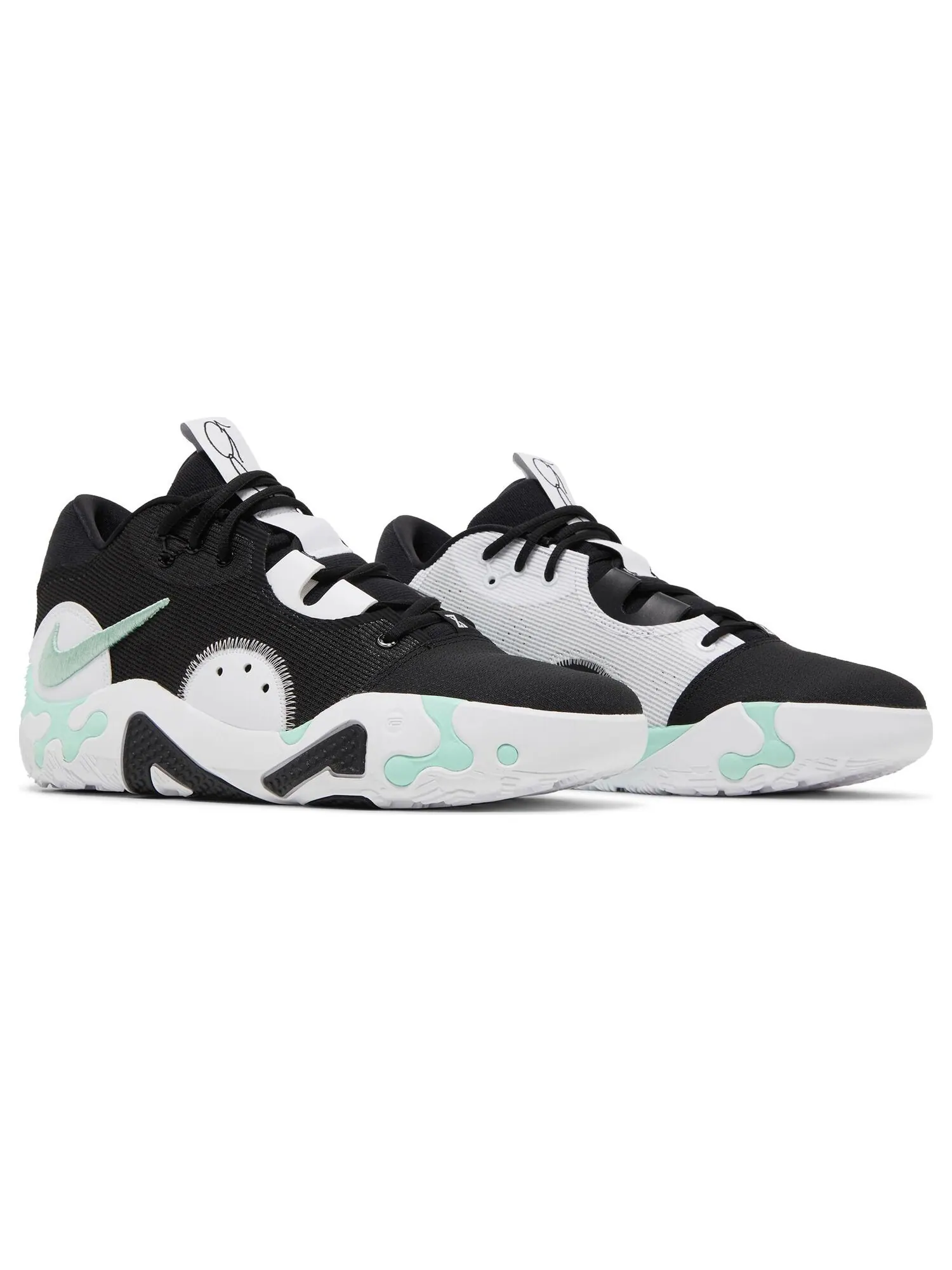 Кроссовки Nike PG 6 EP 'Black Mint Green' — изображение 8 из 8, черный