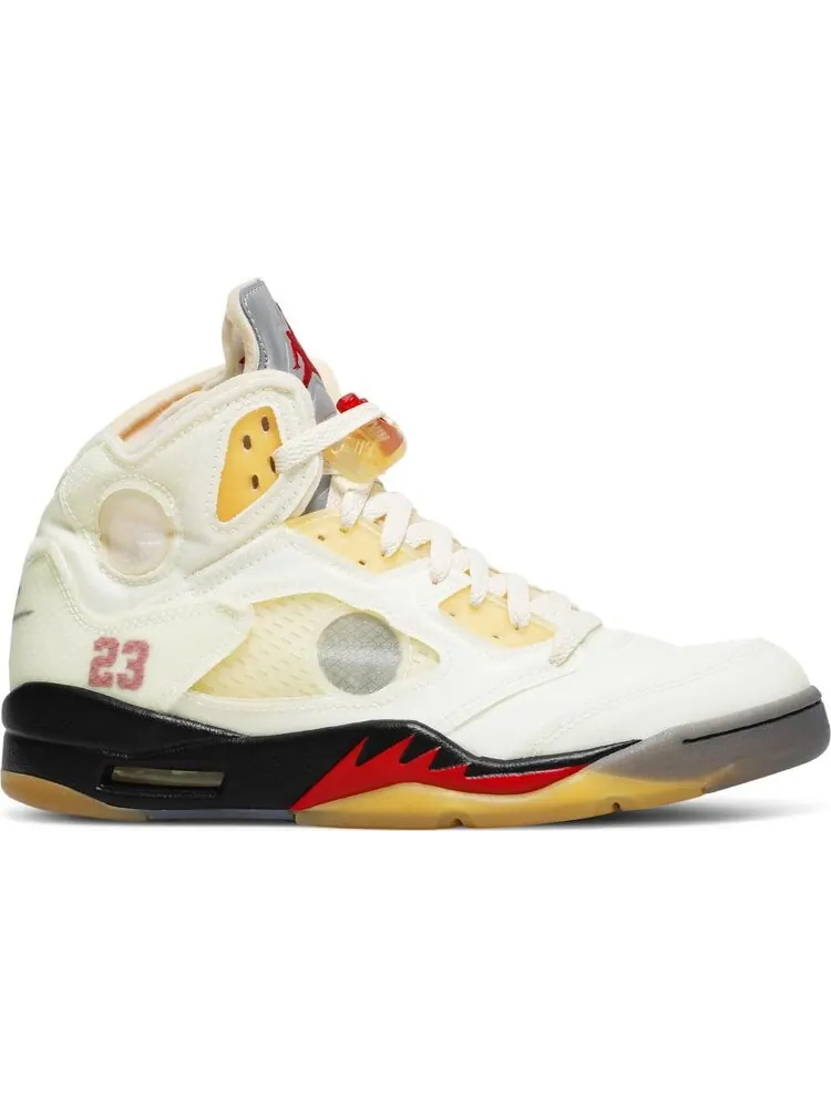 Кроссовки Off-White x Air Jordan 5 SP Sail — изображение 1 из 8, бежевый
