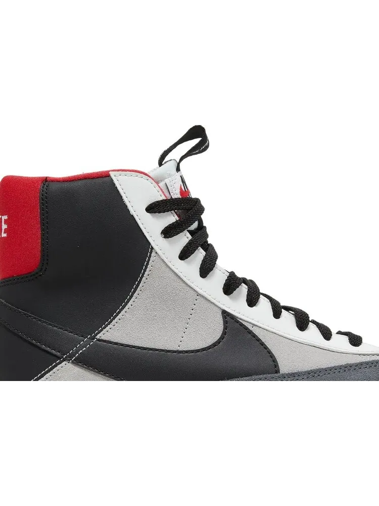 Кроссовки Nike Blazer Mid '77 SE GS 'Dance - White Black Red' — изображение 2 из 8, белый