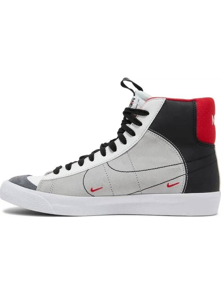 Кроссовки Nike Blazer Mid '77 SE GS 'Dance - White Black Red' — изображение 3 из 8, белый