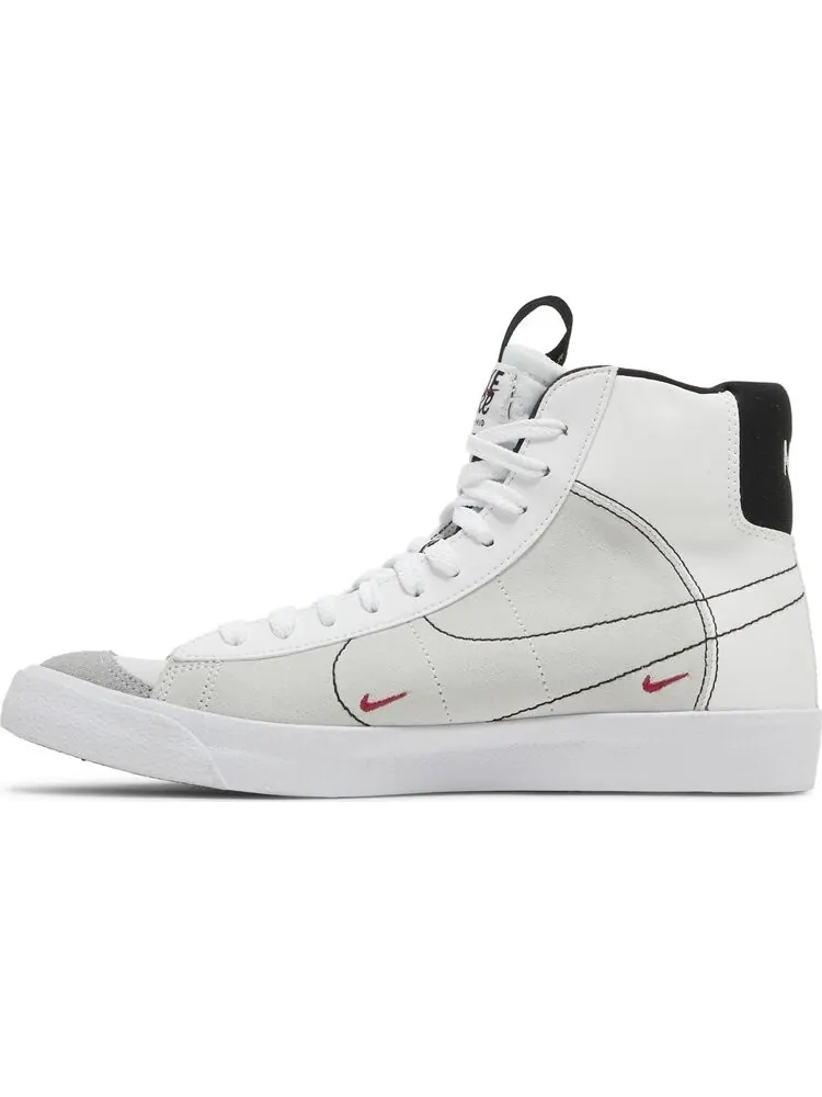 Кроссовки Nike Blazer Mid '77 SE GS 'White Rush Maroon' — изображение 3 из 8, белый