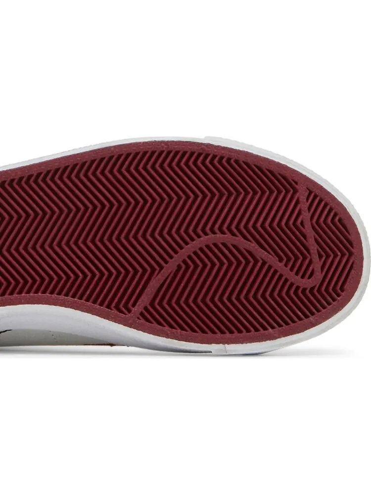 Кроссовки Nike Blazer Mid '77 SE GS 'White Rush Maroon' — изображение 5 из 8, белый