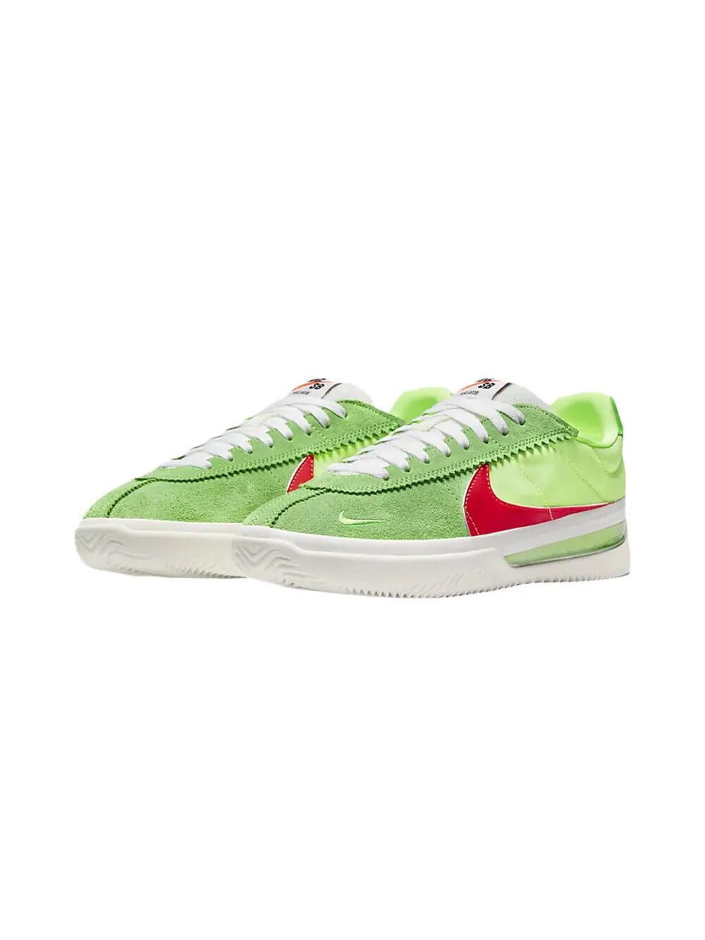 Скейтерские кеды Nike BRSB — изображение 2 из 7, зеленый/красный