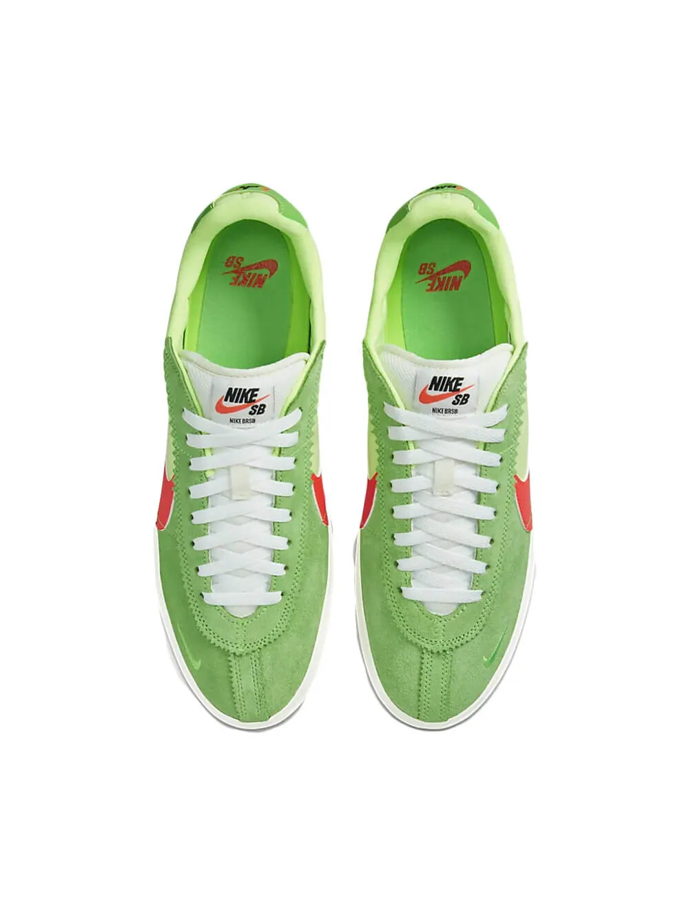 Скейтерские кеды Nike BRSB — изображение 3 из 7, зеленый/красный