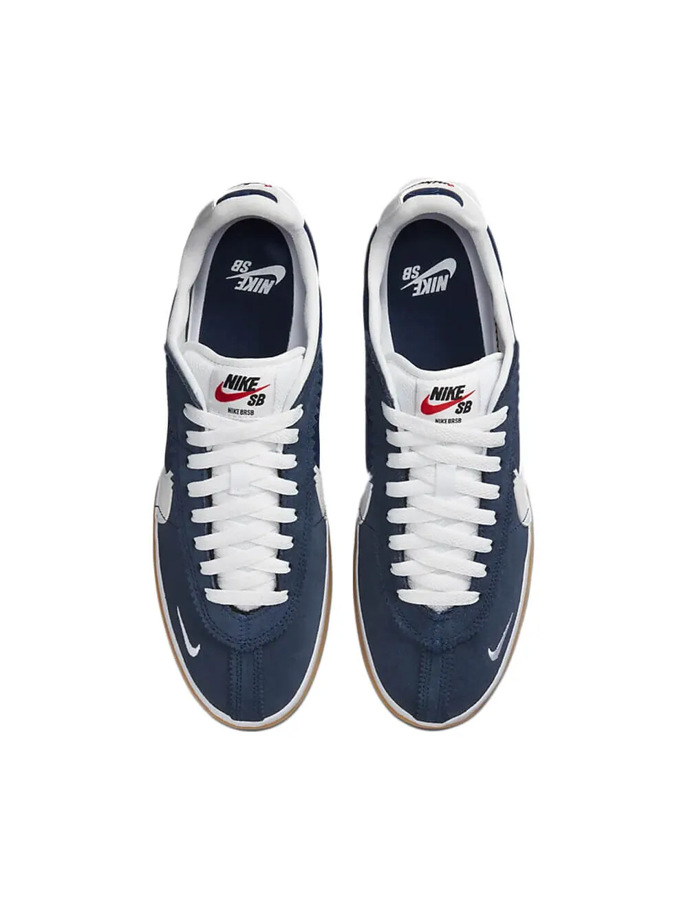Скейтерские кеды Nike BRSB — изображение 3 из 7, синий/белый