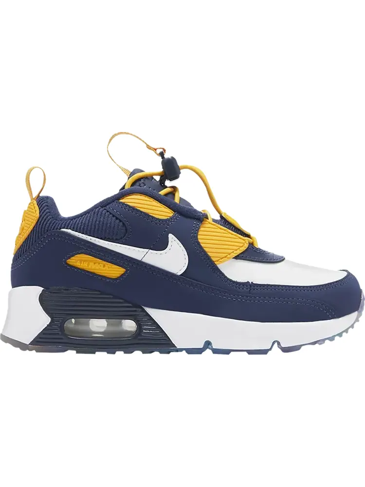 Кроссовки Nike Air Max 90 Toggle SE PS 'Midnight Navy University Gold' — изображение 1 из 1, синий