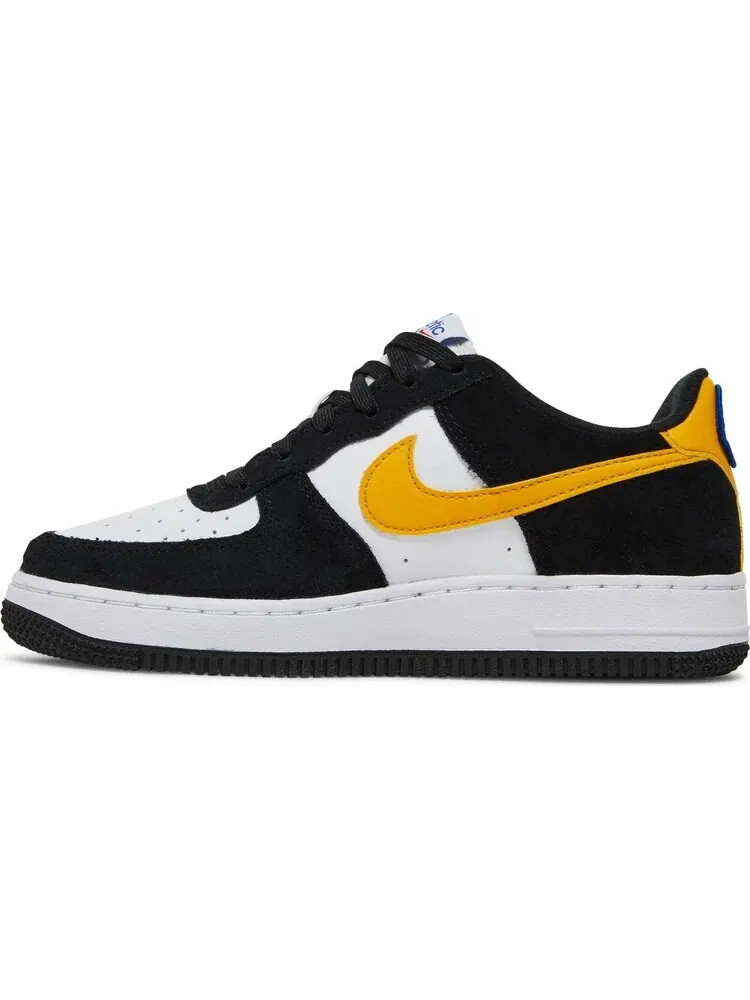 Кроссовки Nike Air Force 1 LV8 GS 'Black White Dark Sulfur' — изображение 3 из 8, черный