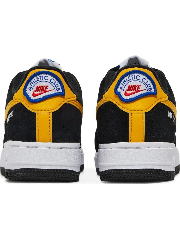 Кроссовки Nike Air Force 1 LV8 GS 'Black White Dark Sulfur' — изображение 6 из 8, черный