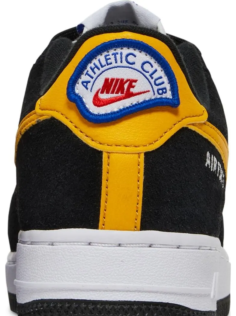 Кроссовки Nike Air Force 1 LV8 GS 'Black White Dark Sulfur' — изображение 7 из 8, черный