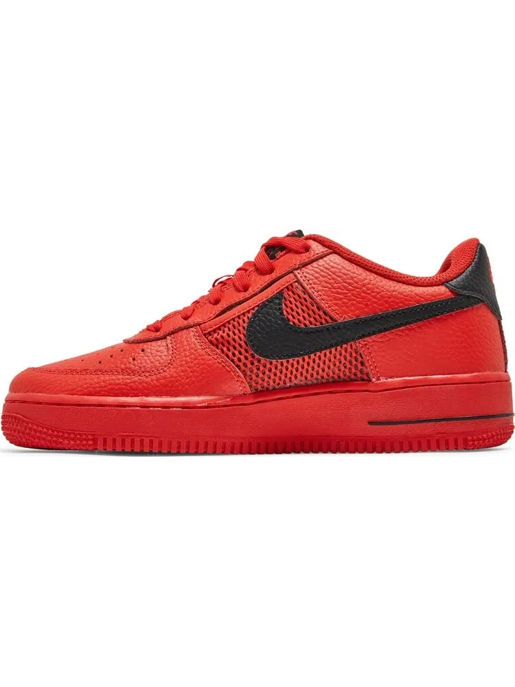 Кроссовки Nike Air Force 1 LV8 GS 'Mesh Pocket - Habanero Red' — изображение 3 из 8, красный