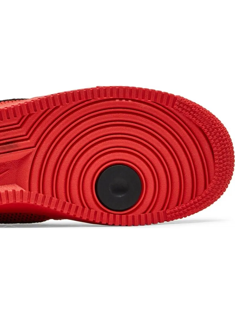 Кроссовки Nike Air Force 1 LV8 GS 'Mesh Pocket - Habanero Red' — изображение 5 из 8, красный