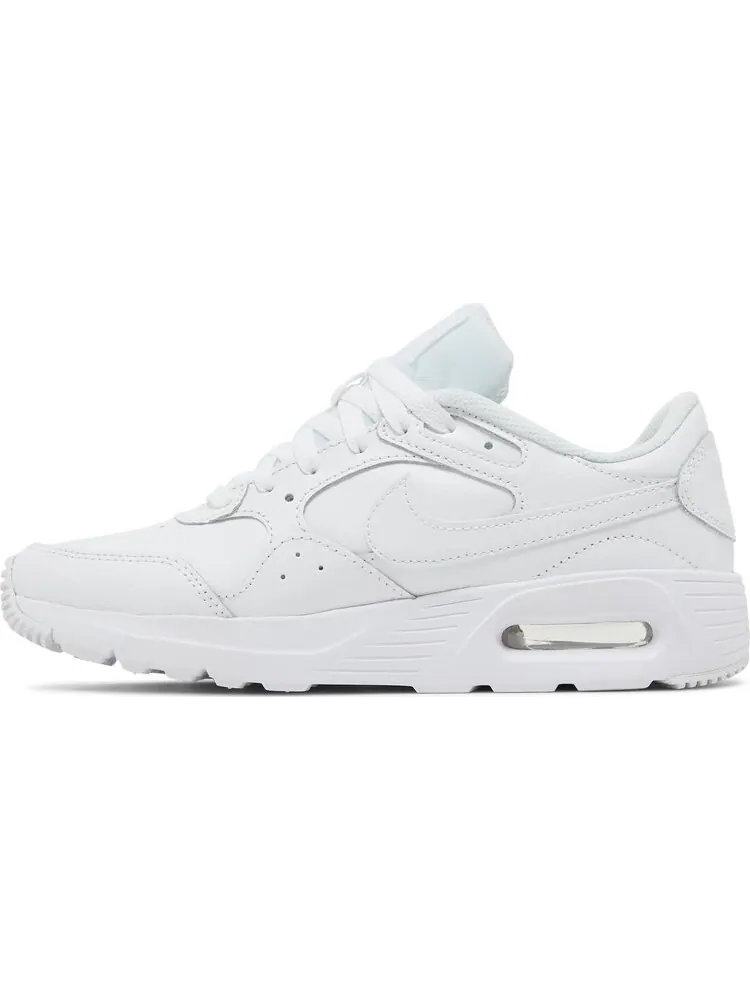 Кроссовки Nike Wmns Air Max SC Leather 'Triple White' — изображение 3 из 8, белый