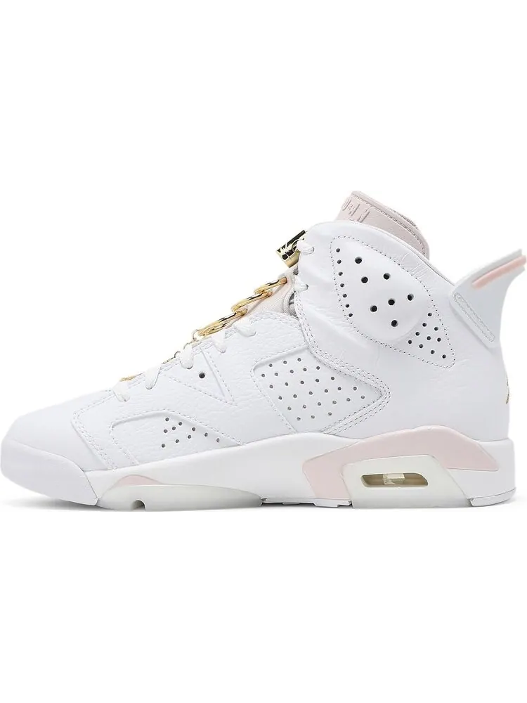 Кроссовки Wmns Air Jordan 6 Retro Gold Hoops — изображение 3 из 8, белый