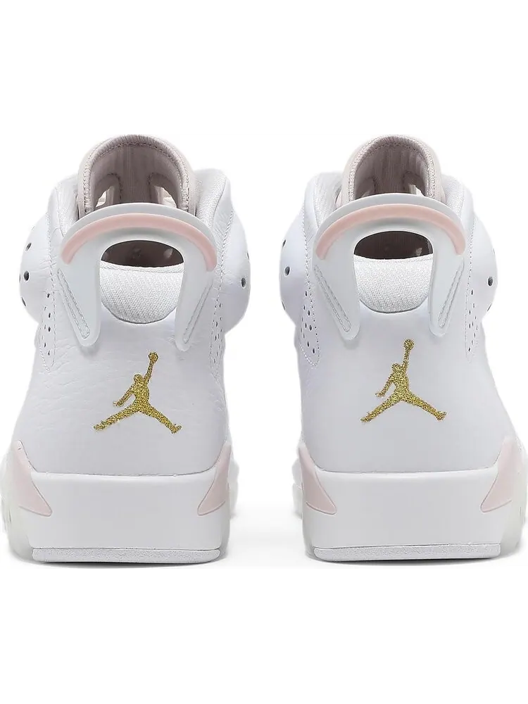Кроссовки Wmns Air Jordan 6 Retro Gold Hoops — изображение 6 из 8, белый