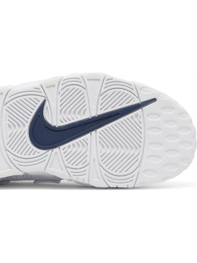 Кроссовки Nike Air More Uptempo GS 'White Midnight Navy' — изображение 5 из 8, белый