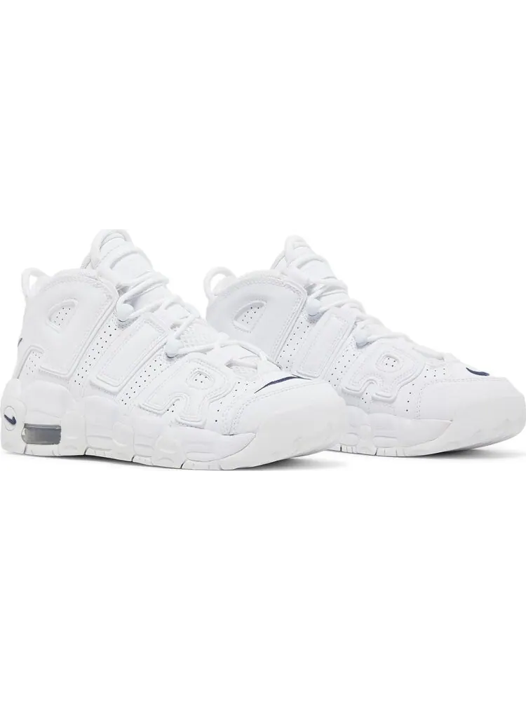 Кроссовки Nike Air More Uptempo GS 'White Midnight Navy' — изображение 8 из 8, белый