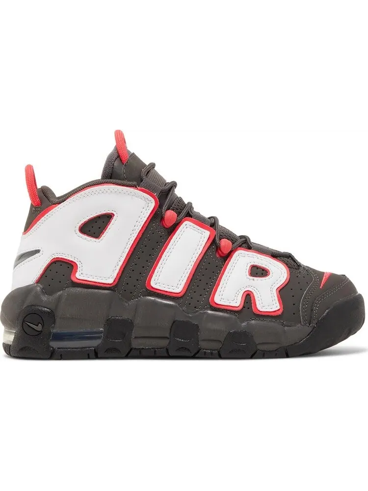 Кроссовки Nike Air More Uptempo GS 'Medium Ash Siren Red White' — изображение 1 из 8, черный