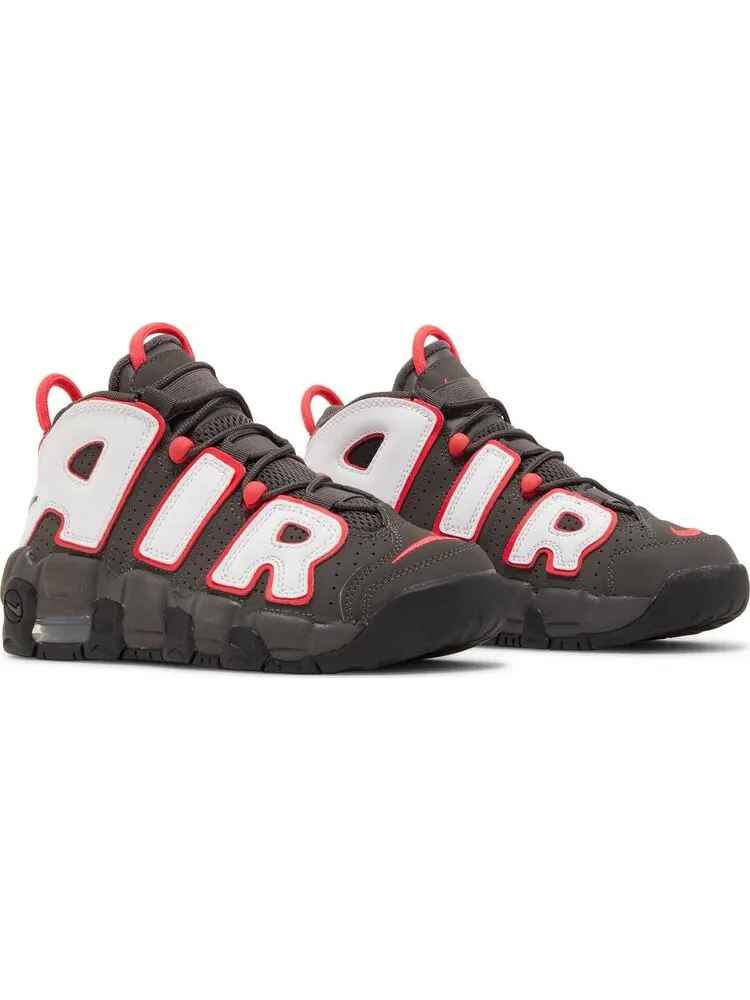 Кроссовки Nike Air More Uptempo GS 'Medium Ash Siren Red White' — изображение 8 из 8, черный
