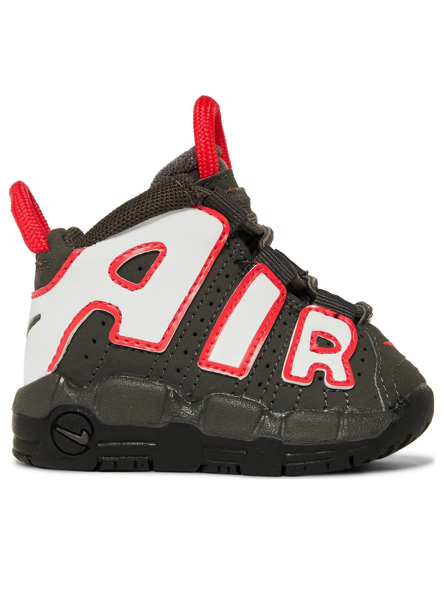 Кроссовки Nike Air More Uptempo TD 'Medium Ash Siren Red White' — изображение 1 из 7, черный