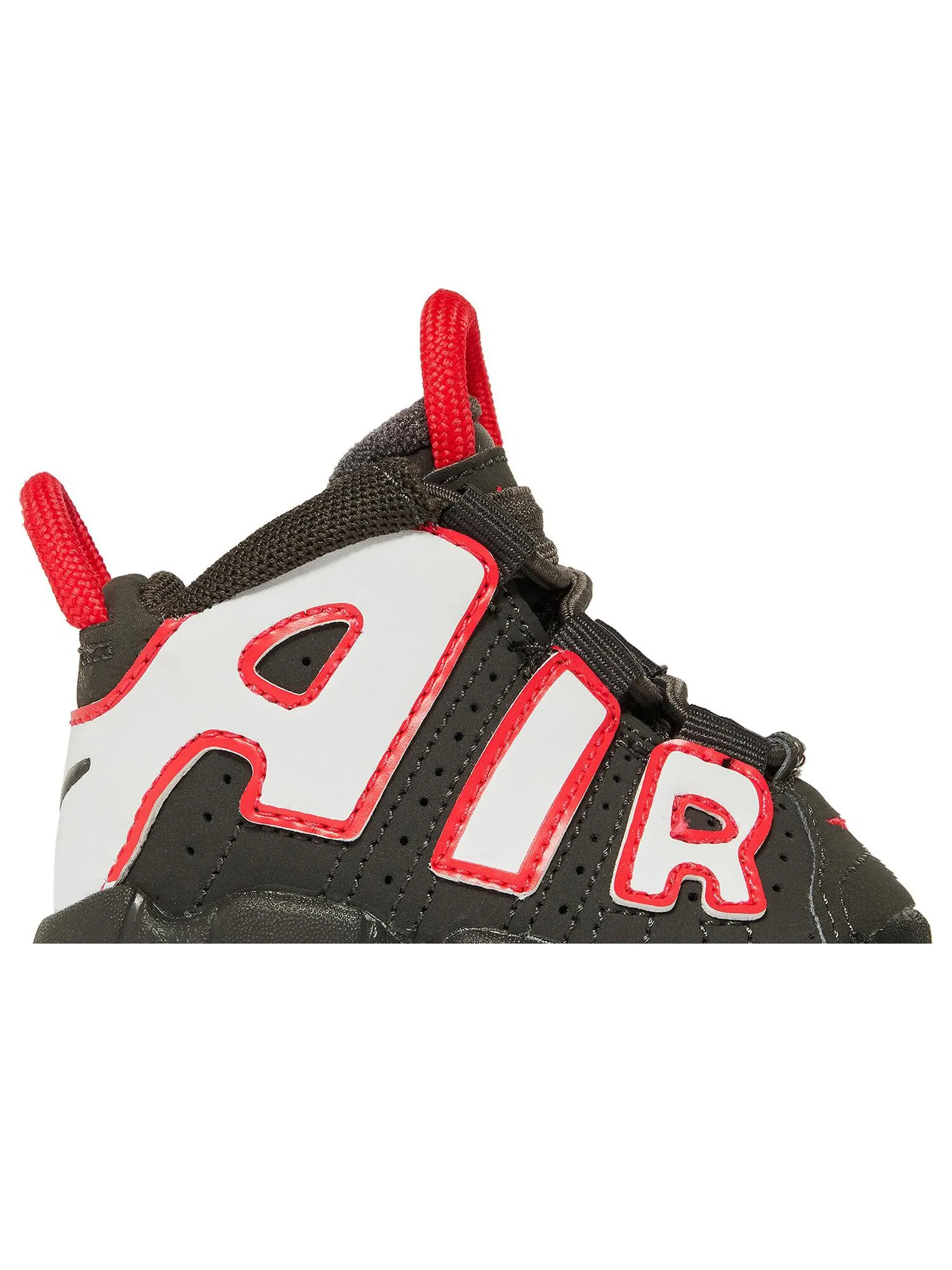 Кроссовки Nike Air More Uptempo TD 'Medium Ash Siren Red White' — изображение 2 из 7, черный