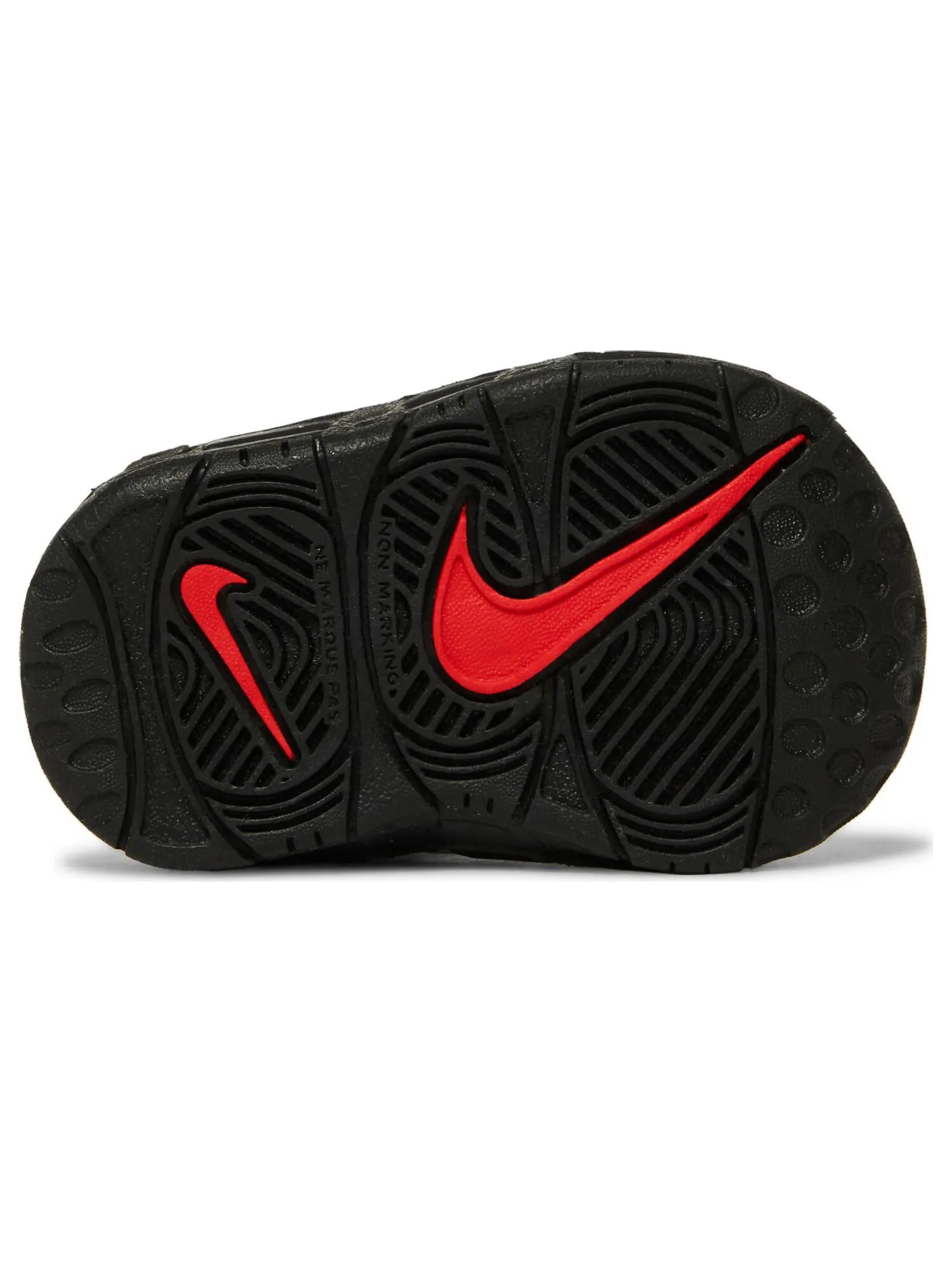 Кроссовки Nike Air More Uptempo TD 'Medium Ash Siren Red White' — изображение 4 из 7, черный