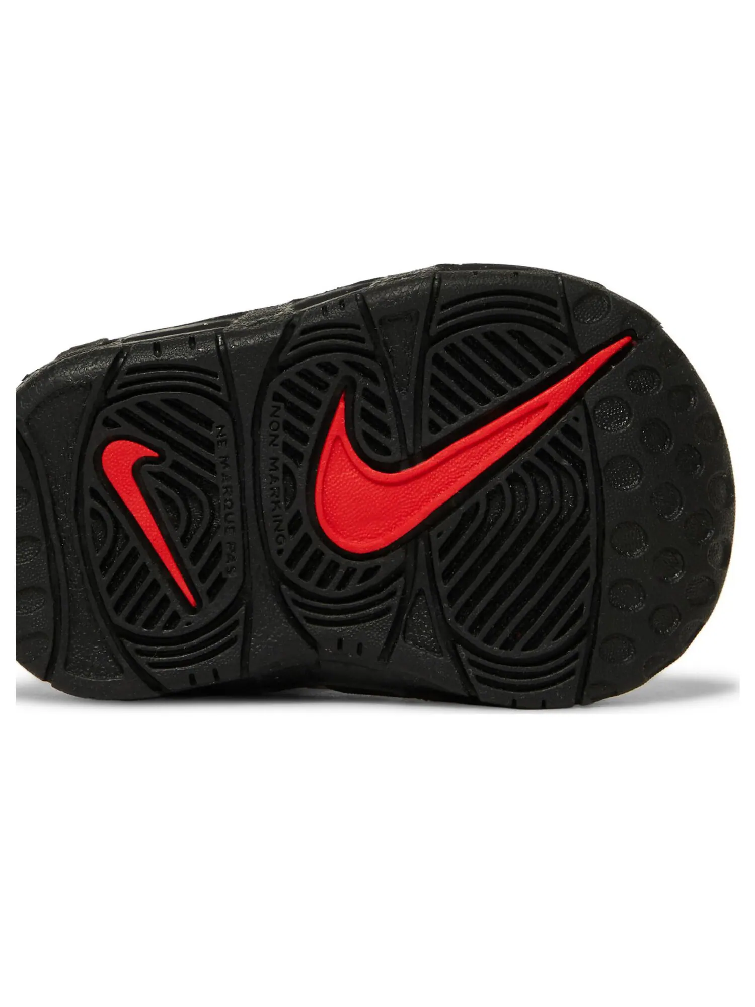 Кроссовки Nike Air More Uptempo TD 'Medium Ash Siren Red White' — изображение 5 из 7, черный