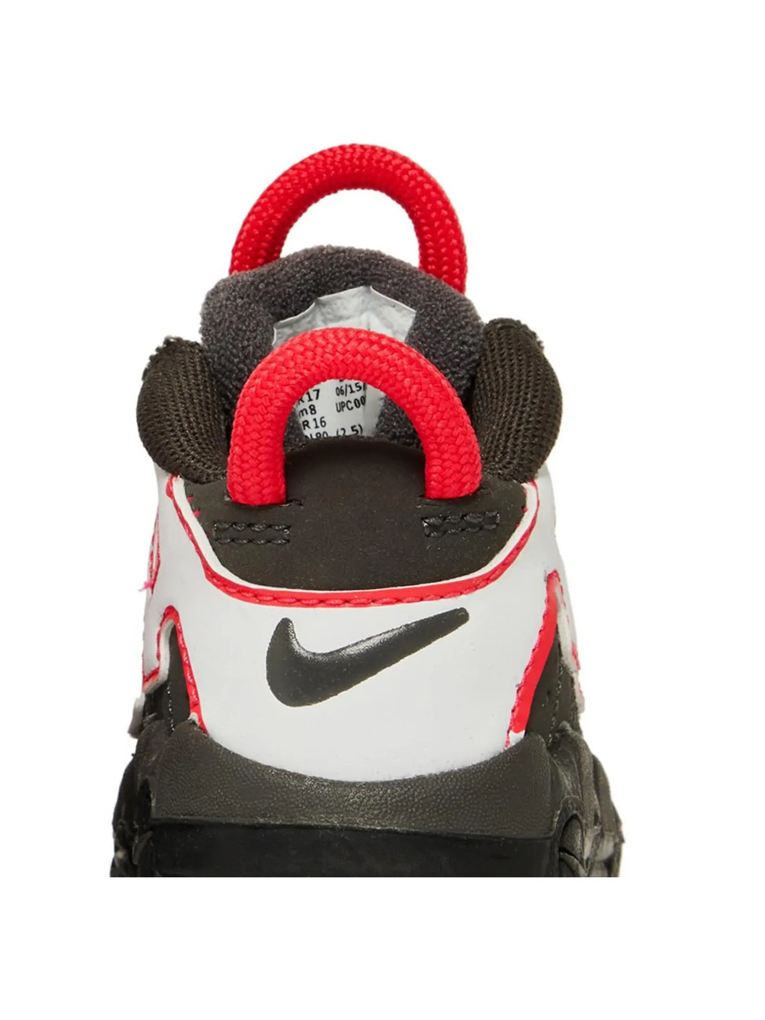 Кроссовки Nike Air More Uptempo TD 'Medium Ash Siren Red White' — изображение 6 из 7, черный