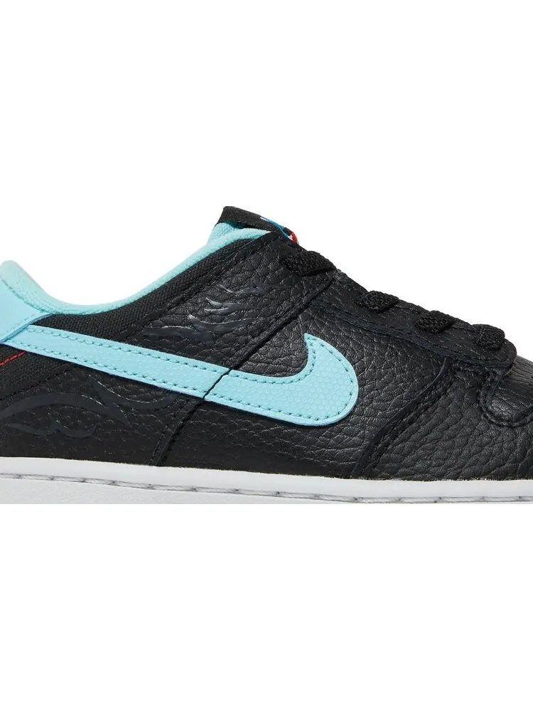 Кроссовки Nike Dunk Low SE TD 'Barber Shop - Black' — изображение 2 из 8, черный