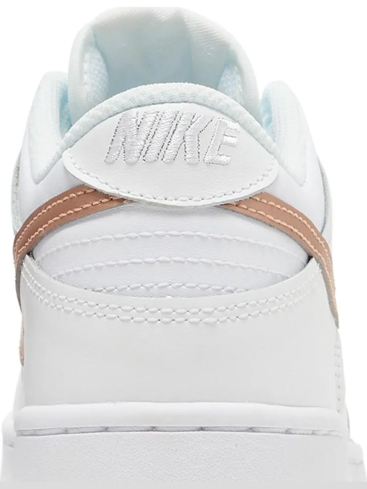 Кроссовки Nike Dunk Low 'White Metallic Red Bronze' — изображение 7 из 8, белый