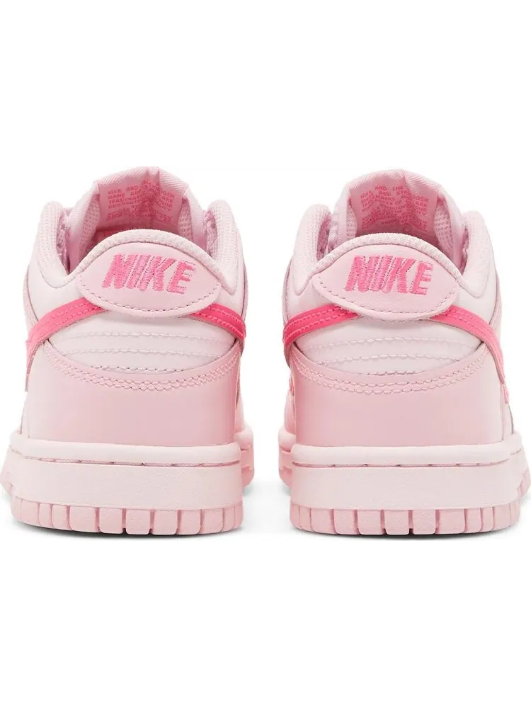 Кроссовки Nike Dunk Low GS 'Triple Pink' — изображение 6 из 8, розовый