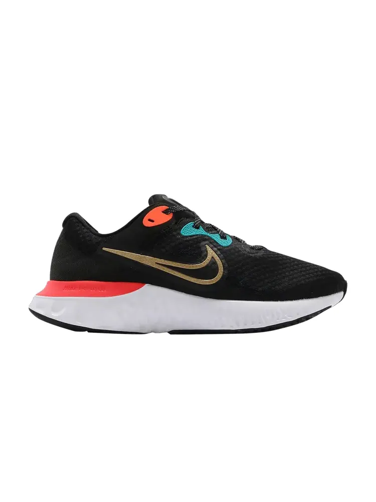 Кроссовки Nike Renew Run 2 'Black Bright Crimson' — изображение 1 из 1, черный/яркий/белый
