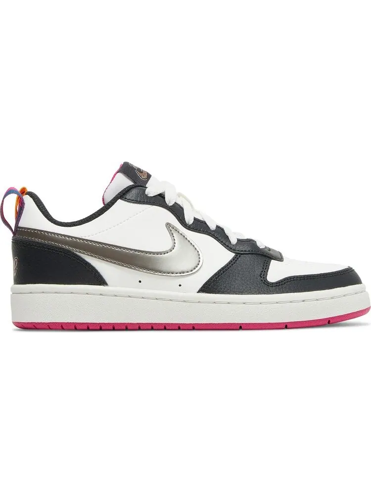 Кроссовки Nike Court Borough Low 2 SE GS 'Summit White Pink Prime' — изображение 1 из 8, белый