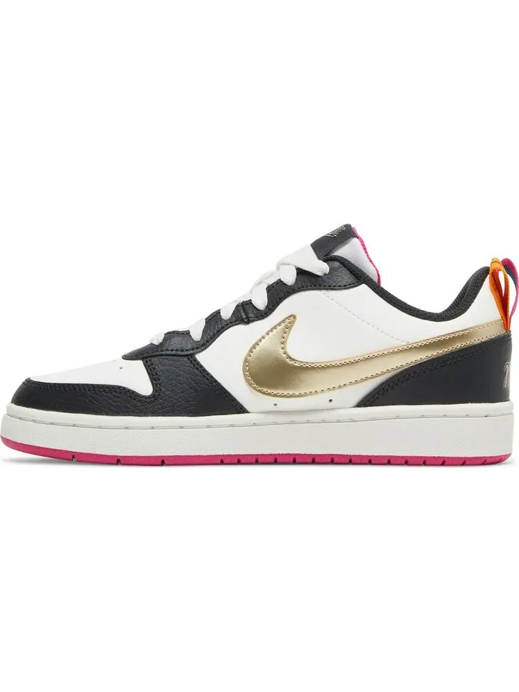Кроссовки Nike Court Borough Low 2 SE GS 'Summit White Pink Prime' — изображение 3 из 8, белый