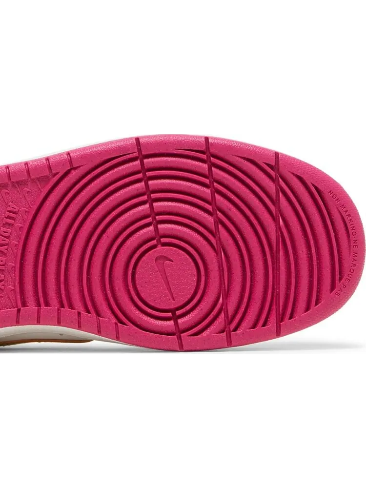 Кроссовки Nike Court Borough Low 2 SE GS 'Summit White Pink Prime' — изображение 5 из 8, белый