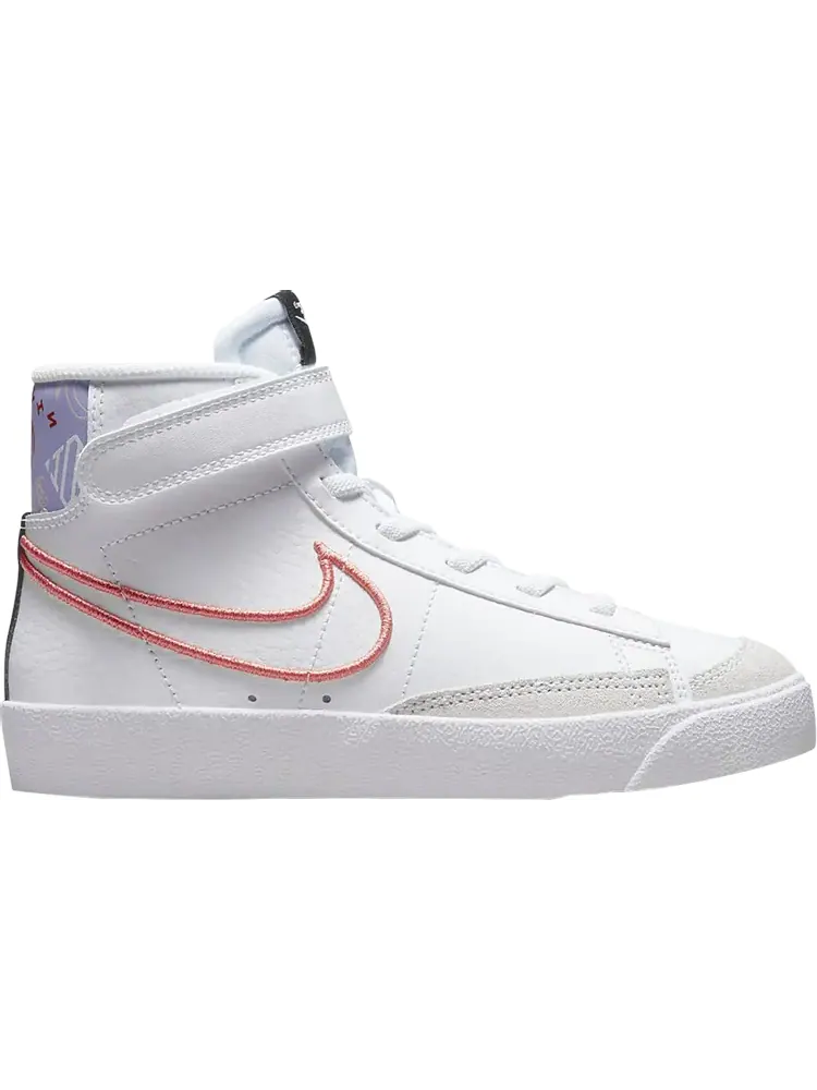 Кроссовки Nike Blazer Mid '77 SE PS 'Playful Branding - White' — изображение 1 из 1, белый