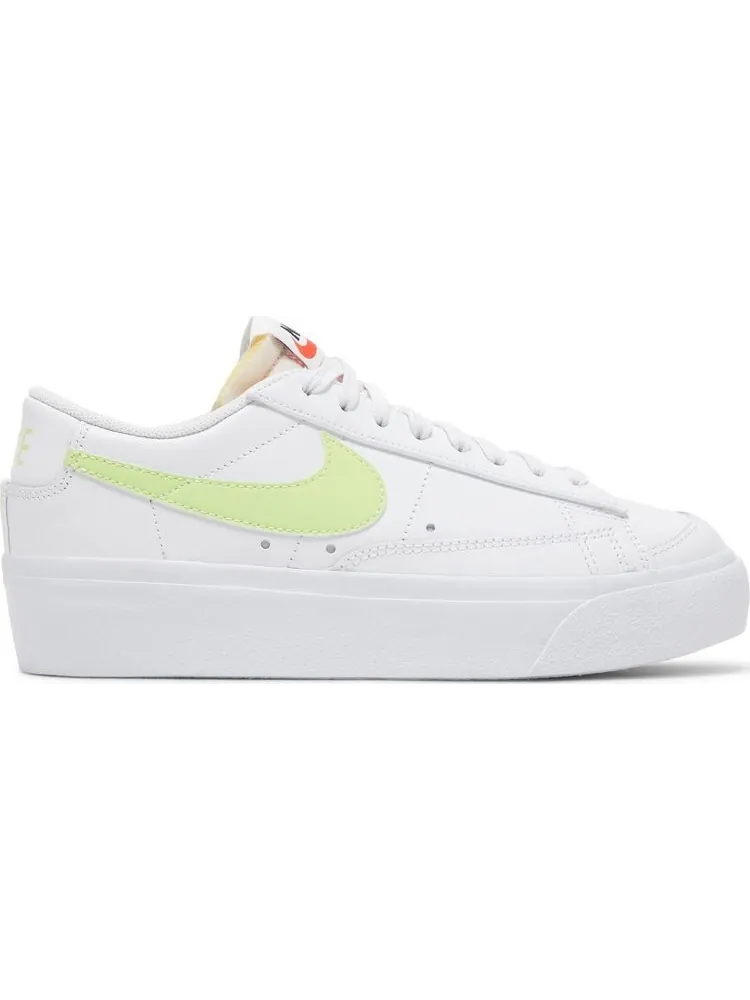 Кроссовки Nike Wmns Blazer Low Platform 'White Light Lemon Twist' — изображение 1 из 8, белый