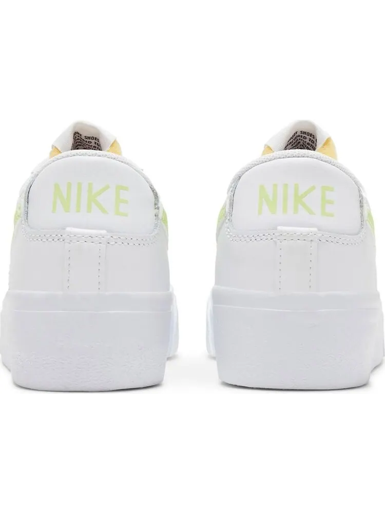 Кроссовки Nike Wmns Blazer Low Platform 'White Light Lemon Twist' — изображение 6 из 8, белый