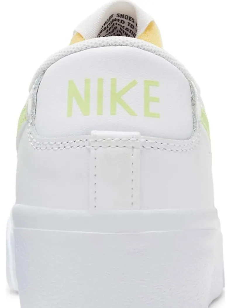 Кроссовки Nike Wmns Blazer Low Platform 'White Light Lemon Twist' — изображение 7 из 8, белый