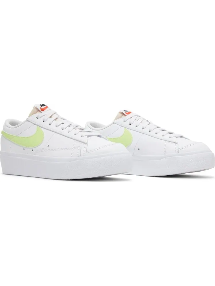 Кроссовки Nike Wmns Blazer Low Platform 'White Light Lemon Twist' — изображение 8 из 8, белый