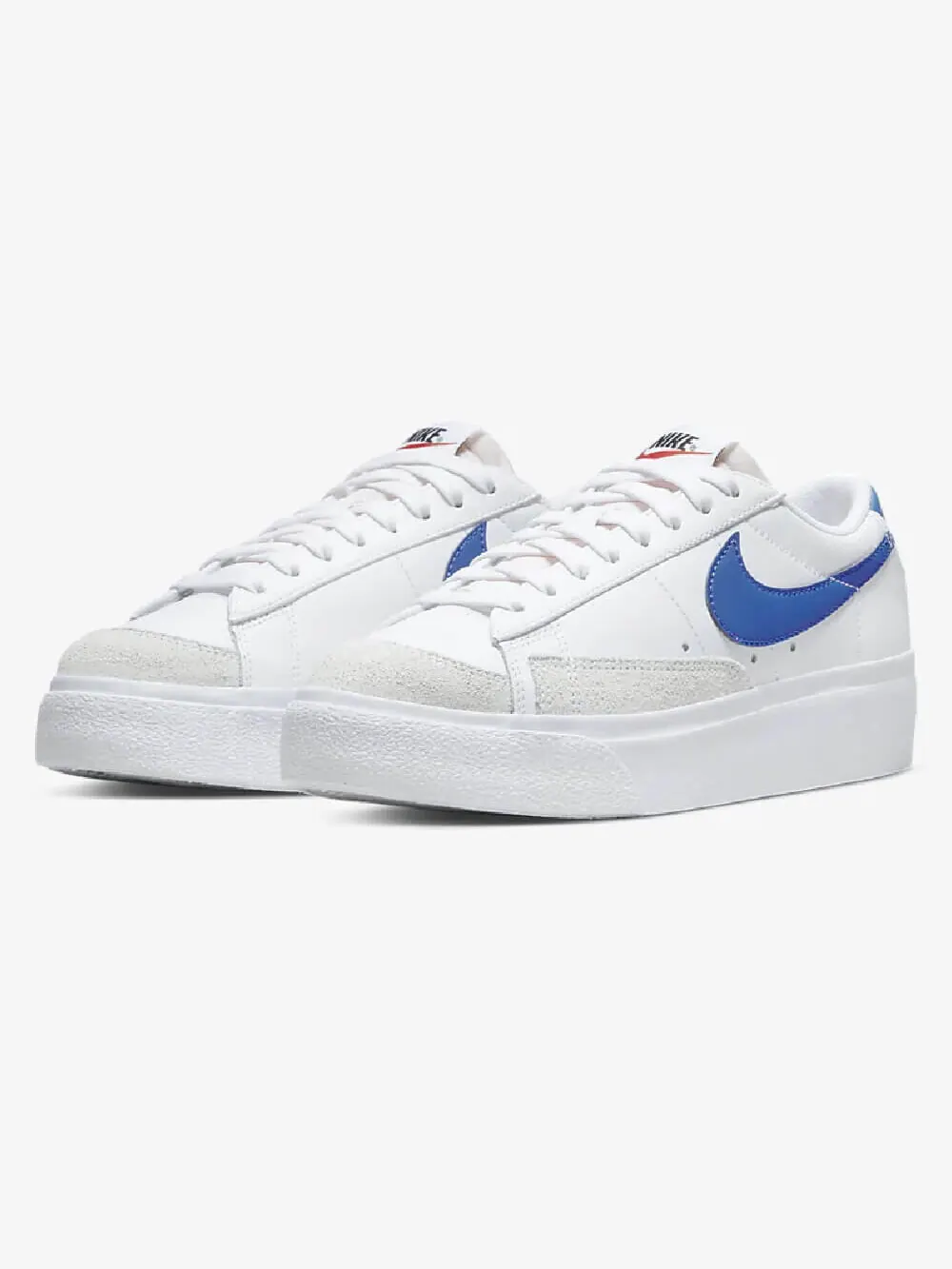 Кроссовки Nike Blazer Low Platform — изображение 2 из 7, белый/синий