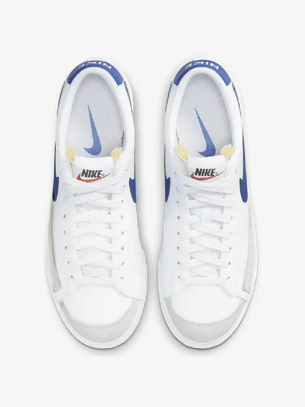 Кроссовки Nike Blazer Low Platform — изображение 3 из 7, белый/синий