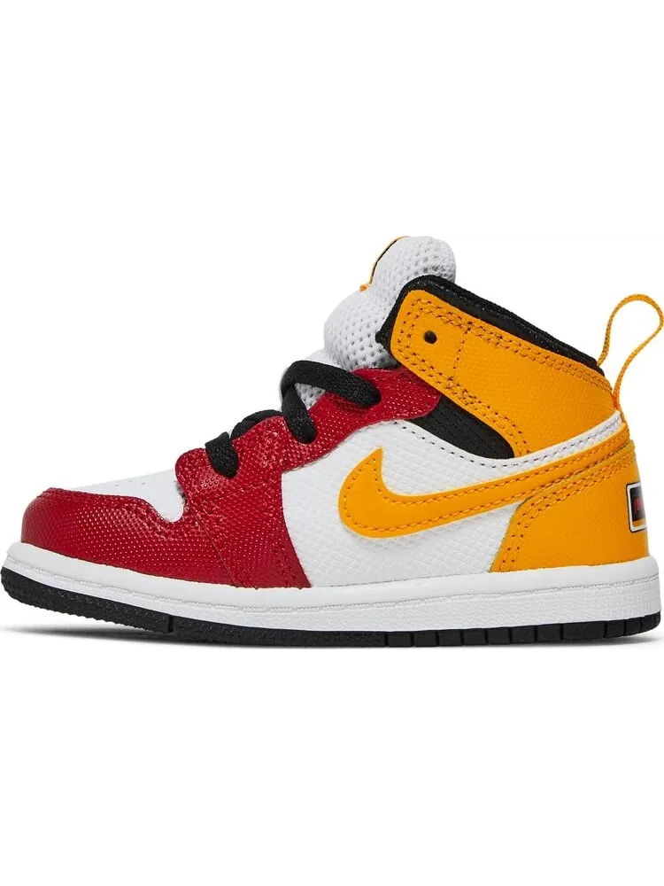 Кроссовки Air Jordan 1 Mid SE TD Motorsport — изображение 3 из 8, белый