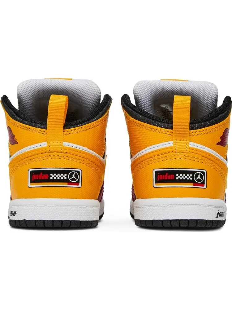 Кроссовки Air Jordan 1 Mid SE TD Motorsport — изображение 6 из 8, белый
