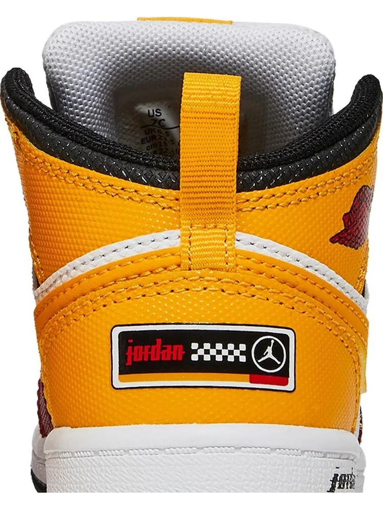 Кроссовки Air Jordan 1 Mid SE TD Motorsport — изображение 7 из 8, белый